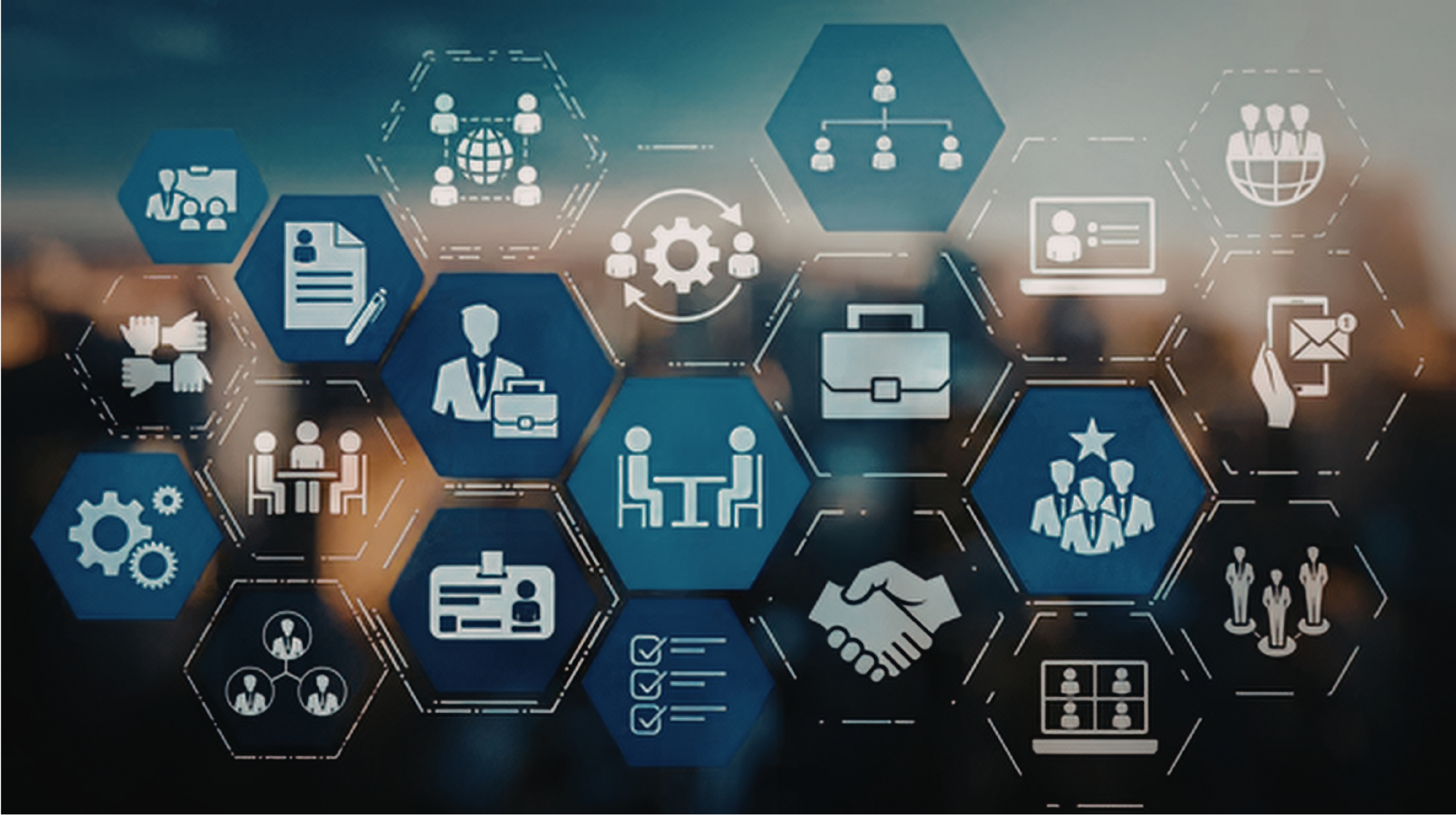 technology icons showing different industry-related tools for automation and workflow efficiency